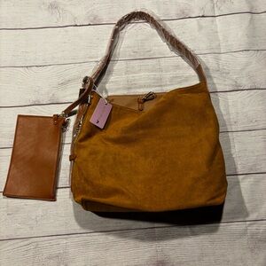 NWT Purple and Lilac Tan Hobo Bag